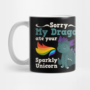 Sparkly Unicorn Shirt sparkly Dragon Gift Mug